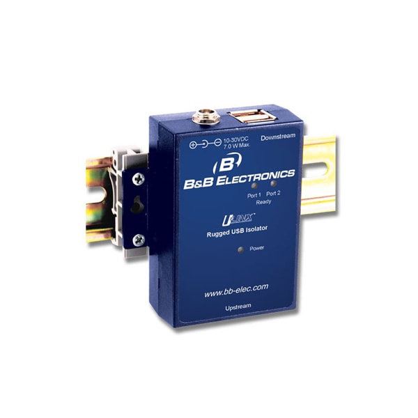 Usb To Usb 2 Port Isolator / Hub - 4Kv, Rugged